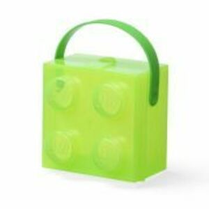 Cutie LEGO 2x2, verde transparent 40240008 imagine