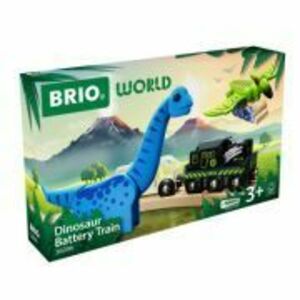 Trenulet cu baterii, aventura dinozaurilor BRIO imagine