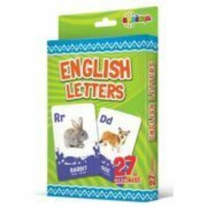 27 de cartonase. English letters imagine