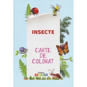 Insecte. Carte de colorat imagine