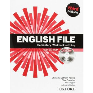 English File 3E Elementary. Workbook with Key and iChecker- REDUCERE 50% imagine