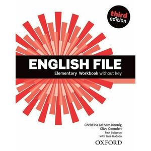 English File 3E Elementary Workbook without key imagine