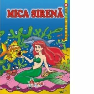 Mica sirena - carte de citit si colorat imagine