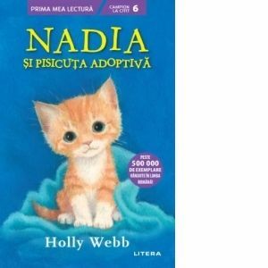 Nadia si pisicuta adoptiva imagine