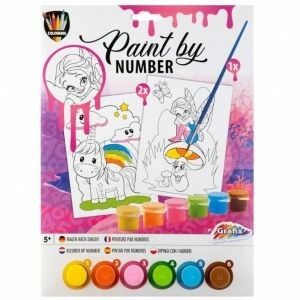 Set pictura pe numere - Unicorn si zana imagine