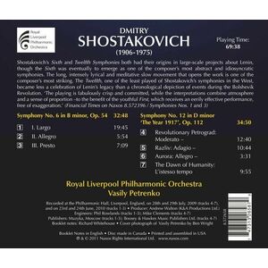Shostakovich: Symphony No. 6 and Symphony No. 12 | Royal Liverpool Philharmonic Orchestra, Dmitri Shostakovich, Vasily Petrenko imagine