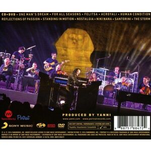 The Dream Concert: Live From The Great Pyramids Of Egypt CD+DVD | Yanni imagine