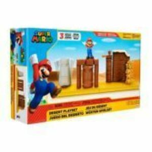 Set de joaca Desert cu figurina 6 cm, Nintendo Mario imagine