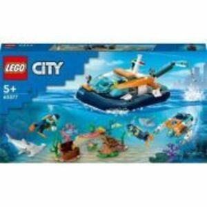 LEGO City. Barca pentru scufundari de explorare 60377, 182 piese imagine