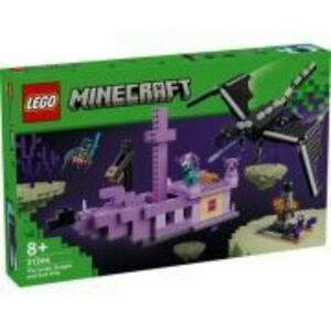 LEGO Minecraft. Dragon Ender si Corabia din End 21264, 657 piese imagine