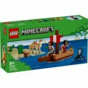 LEGO Minecraft. Calatorie pe corabia de pirati 21259, 166 piese imagine