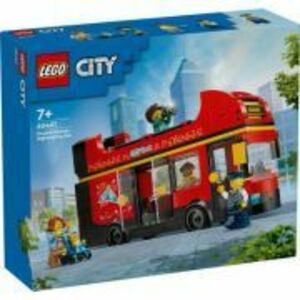 LEGO City. Autobuz turistic rosu cu etaj 60407, 384 piese imagine
