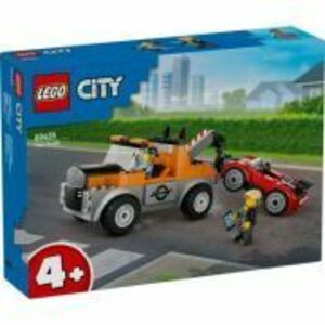 LEGO City. Camioneta de tractare si masina sport 60435, 101 piese imagine