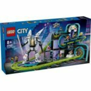 LEGO City. Parc cu roller-coaster Lumea Robotilor 60421, 986 piese imagine