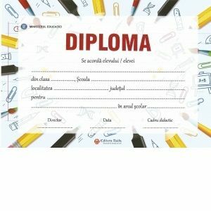 Diploma scolara - model 9 imagine