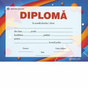 Diploma scolara - model 14 imagine