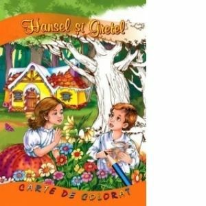 Hansel si Gretel (carte de colorat + poveste, format B5) imagine