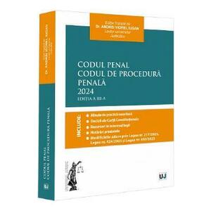 Codul penal. Codul de procedura penala Ed.3 - Andrei Viorel Iugan imagine