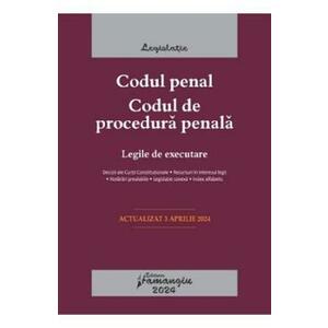 Codul penal. Codul de procedura penala. Legile de executare Act.3 aprilie 2024 imagine