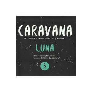 Caravana: Luna. Carte de citit si colorat pentru copii si nu numai - Ali Stefanescu imagine