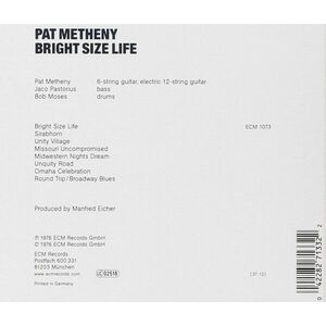 Bright Size Life | Pat Metheny imagine