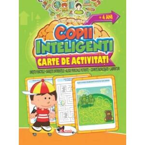 Jocuri pentru copii inteligenti +4 ani. Carte de activitati imagine