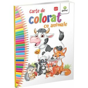 Carte de colorat cu animale imagine