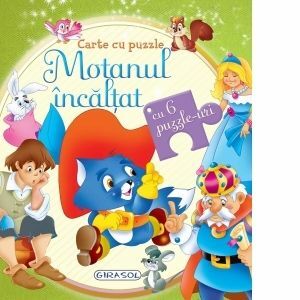 Carte cu puzzle Motanul incaltat (cu 6 puzzle-uri) imagine
