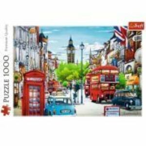 Puzzle 1000 piese Strada in Londra, Trefl imagine