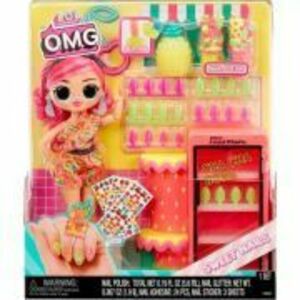 Set papusa cu accesorii OMG Sweet Nails Pinky Pops Fruit Shop imagine