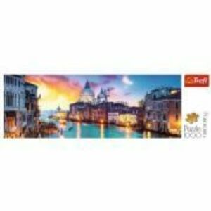 Puzzle panorama Canal Grande Venetia 1000 piese imagine