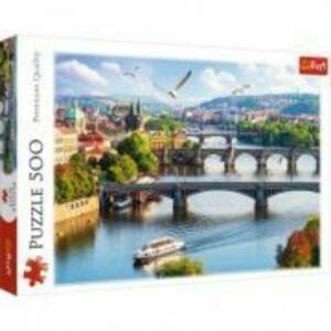 Puzzle 500. Orasul Praga, Trefl imagine