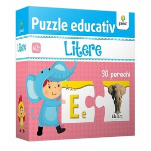 Litere - Puzzle educativ imagine