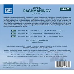 Rachmaninov: Complete Symphonies | Sergei Rachmaninov, Detroit Symphony Orchestra, Leonard Slatkin imagine