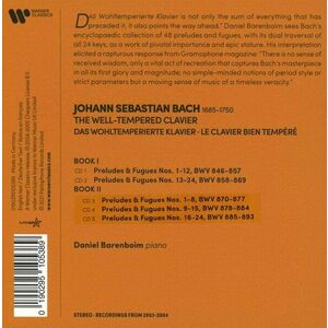 J.S. Bach: The Well-Tempered Clavier (Box Set) | Daniel Barenboim imagine