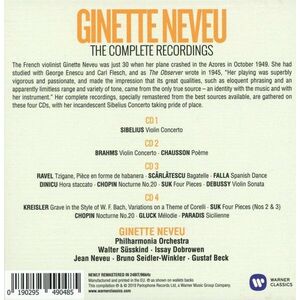 Ginette Neveu - The Complete Recordings (4CDs Box Set) | Ginette Neveu imagine