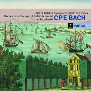 CPE Bach: Symphonies, Cello Concertos | Anner Bylsma, Orchestra Of The Age Of Enlightenment, Gustav Leonhardt imagine