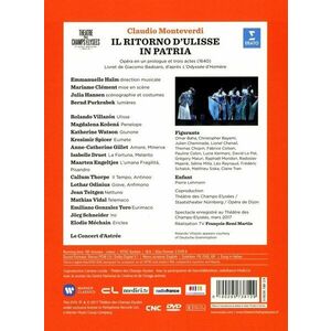 Monteverdi: Il ritorno d'Ulisse in patria (DVD) | Le Concert d’Astree, Emmanuelle Haim, Rolando Villazon, Magdalena, Kozena, Katherine Watson, Kresimir Spicer imagine
