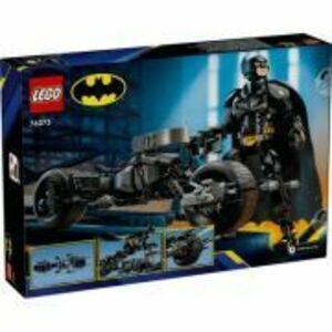 LEGO DC Super Heroes. Figurina de constructie Batman si motocicleta Bat-Pod 76273, 713 piese imagine