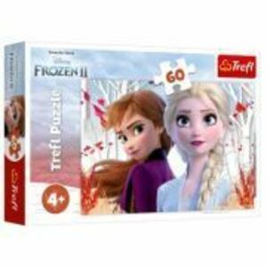 Puzzle Frozen Ana si Elsa 60 de piese, Trefl imagine