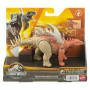 Figurina strike attack dinozaur Gigantspinosaurus, Jurassic World Dino Trackers imagine