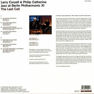 Jazz at Berlin Philharmonic XI: The Last Call - Vinyl | Larry Coryell, Philip Catherine imagine