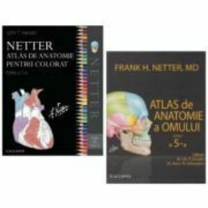 Pachet Netter Atlas de anatomie a omului si Atlas pentru colorat, Editia a 5-a - Frank H. Netter imagine