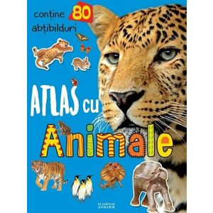 Atlas cu animale. 80 abtibilduri imagine