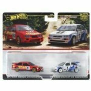 Set 2 masinute metalice Ford Sierra Cosworth si Ford Escort RS Cosworth scara 1: 64, Hot Wheels Premium imagine