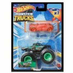 Masinuta metalica Skeleton Crew, Hot Wheels Monster Truck imagine