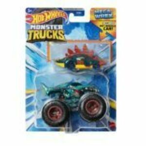 Masinuta metalica Mega Wrex, Hot Wheels Monster Truck imagine