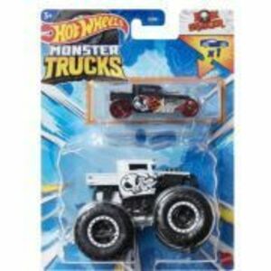 Masinuta metalica Bone Shaker, Hot Wheels Monster Truck imagine