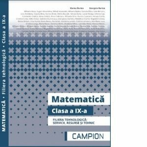 Matematica. Clasa a IX-a. Filiera tehnologica: servicii, resurse si tehnic imagine