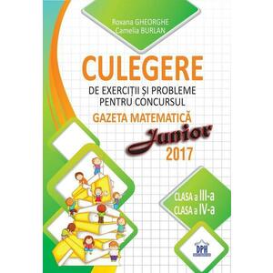 Culegere de exercitii si probleme pentru concursul Gazeta Matematica Junior - Clasa a III-a si clasa a IV-a imagine